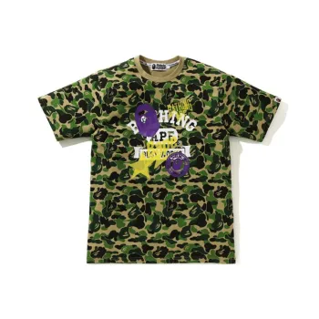 Bape Abc Camo Multi Print Tee