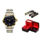 Steel Band Blue Dial[Comes with :Red Obsidian Black Diamond Gift Box+Brand Belt]