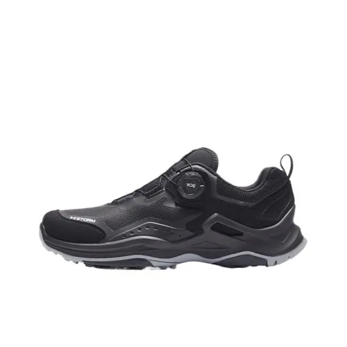 Under Armour Cushioned Slip Resistant Water Resistant Low Top Trekking Shoes Men's Twilight Black