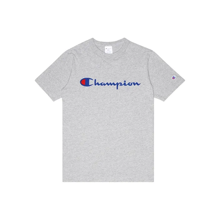 Champion T Shirt Japan Version Unisex Light Gray-0