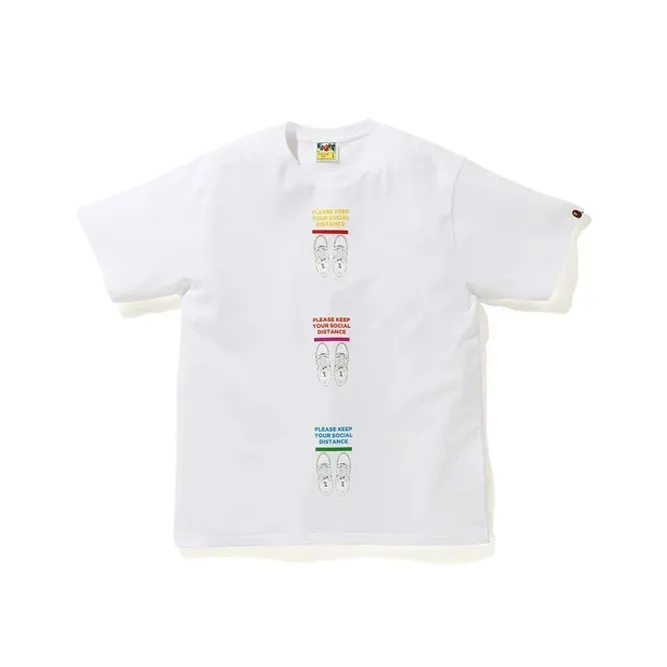 Bape Social Distance Sta Tee-0