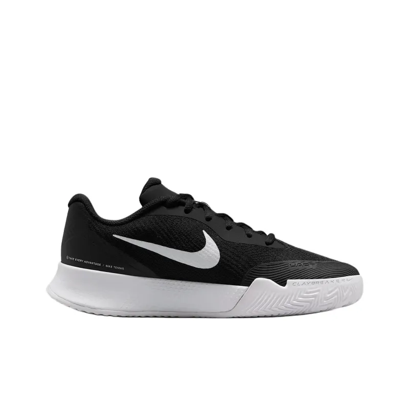 Nike Vapor Lite 3 Breathable Low Top Tennis Shoes Women's Black White-2