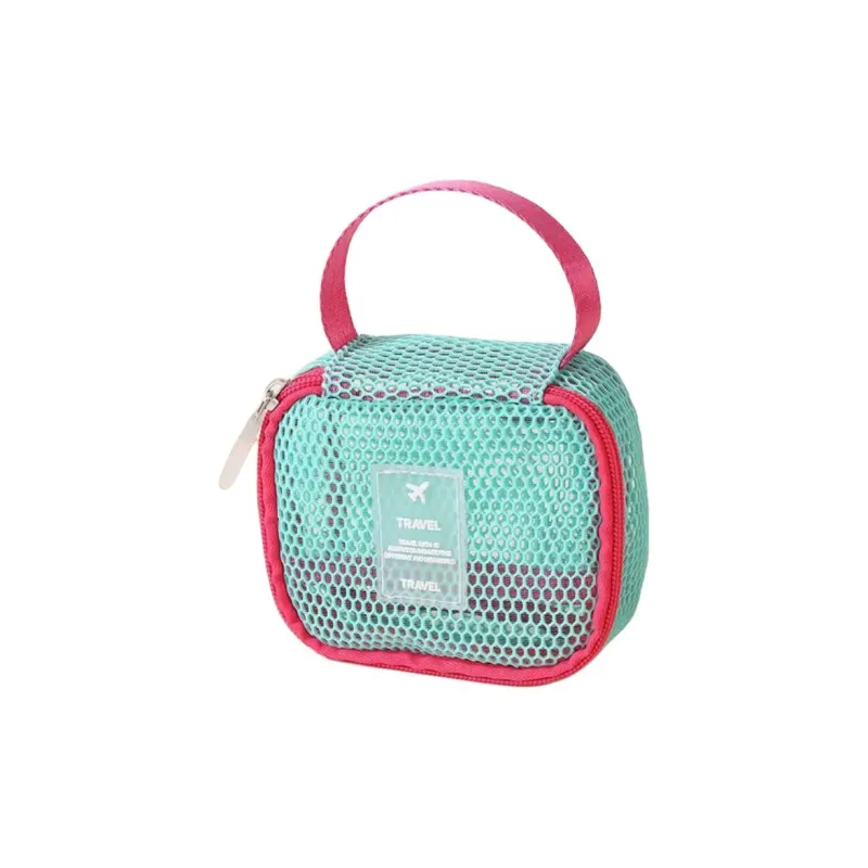 Boniu Polyester Makeup Bag Tubas Unisex Round Pink-4