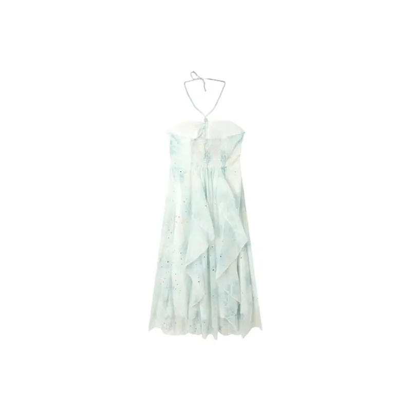 The Temptation Of The Muse Slip Dresses Women's Green Line Elf-1