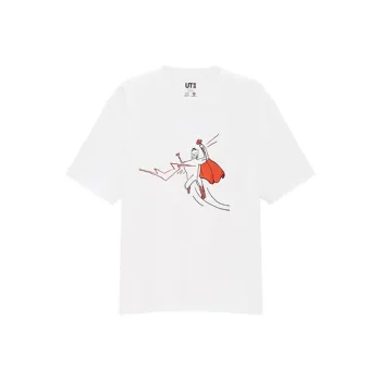 UNIQLO Warner Bros Straight T-Shirt Unisex White