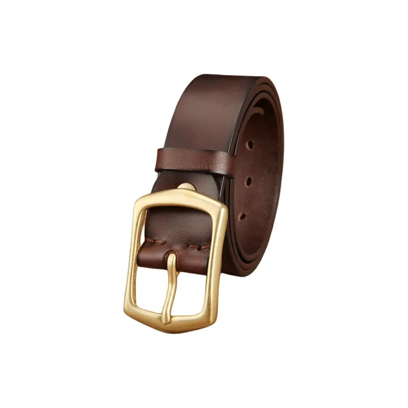 JEANSWEST Cow Leather Belts Men's Width  3.8cm-1