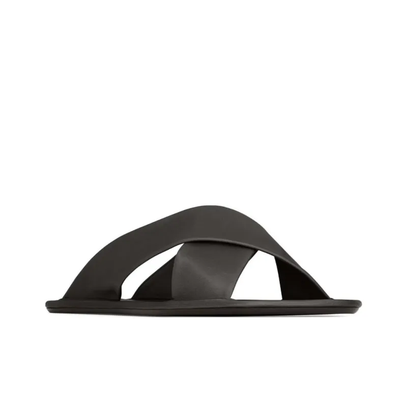 SAINT LAURENT Slide Slippers Women's Black-2