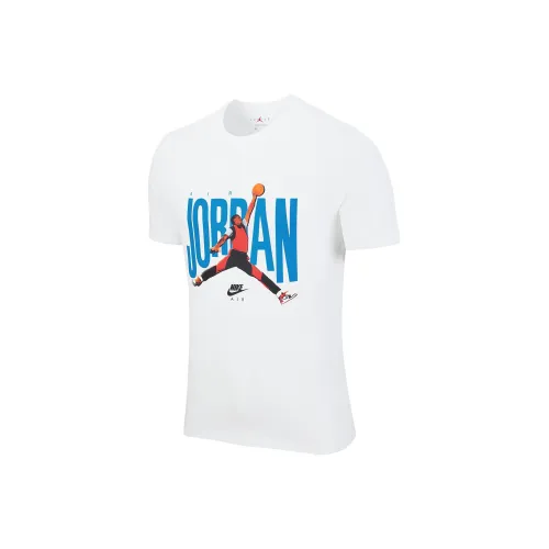 Jordan Set in Sleeve T Shirt Men's White