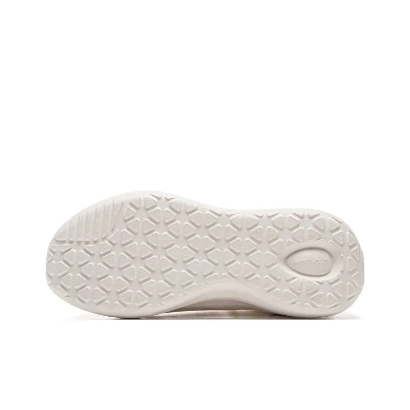LiNing Cushioning, Slip Resistant, Abrasion Resistant, Lightweight Low Top Casual Shoes Women's Mist White-6