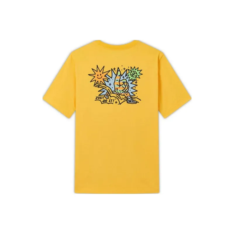 Nike T Shirts Men Yellow-0