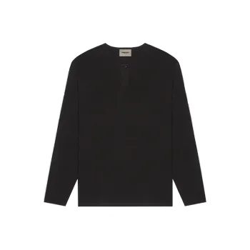 Fear Of God Essentials Thermal Longsleeve Henley T Shirt