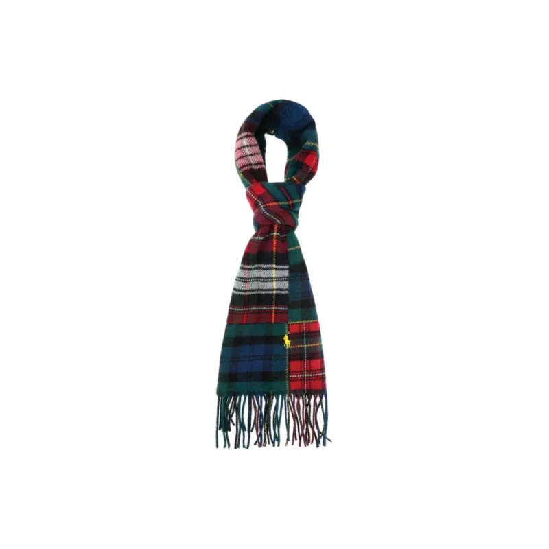 Polo Ralph Lauren Wool Nylon Knit Scarves Men's Red-3