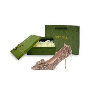 XIMO BULL Slim Heel High Heels Women's Champagne