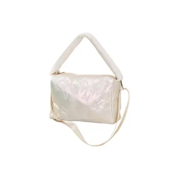 Boniu Cotton Makeup Bag Regular Unisex White/Pink/Black
