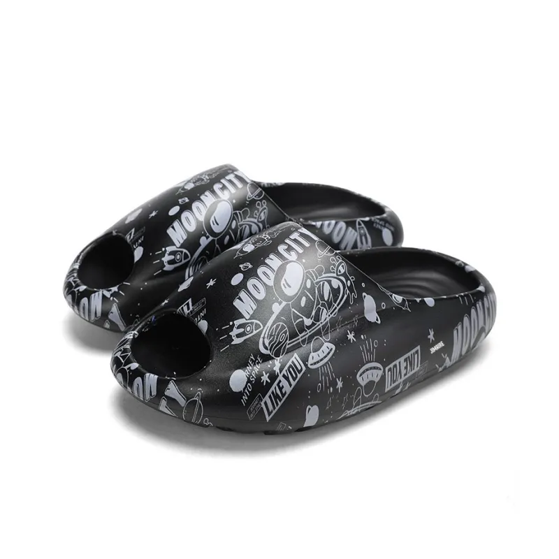 King Jinmai EVA Graffiti Slide Slippers Unisex-4