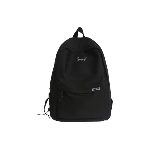 JEANSWEST Nylon Backpack Regular Unisex Black/White