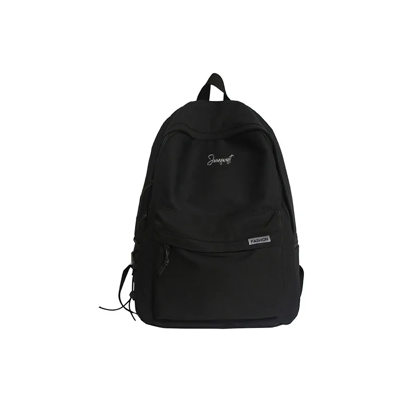 JEANSWEST Nylon Backpack Regular Unisex Black/White-0