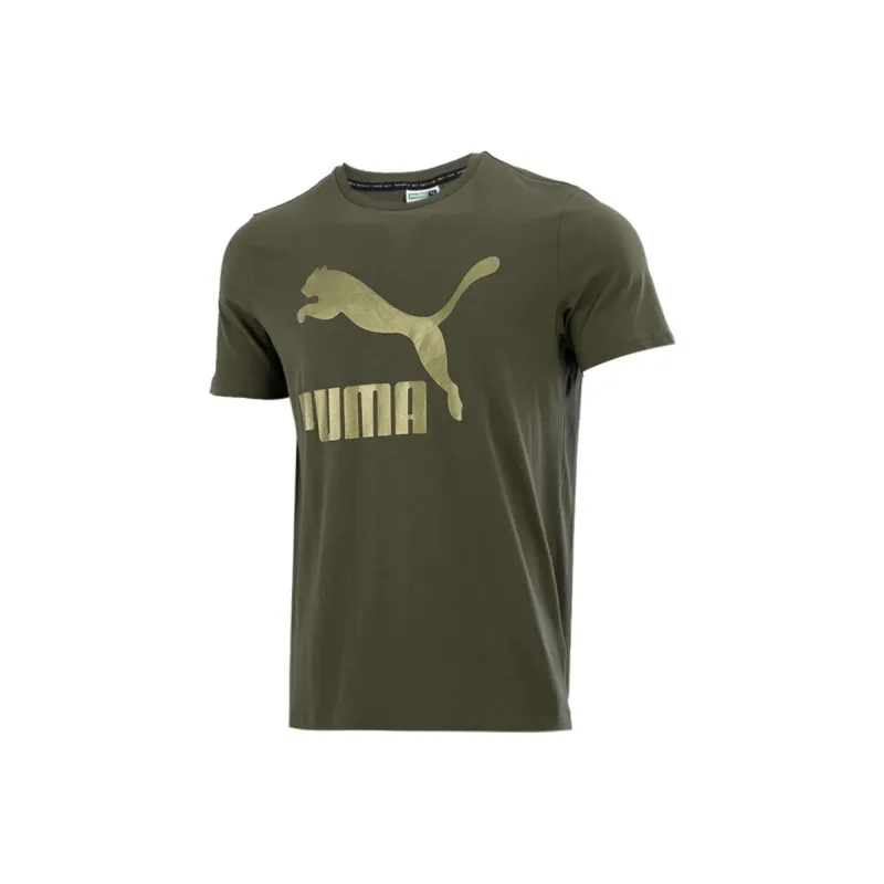 PUMA T Shirts Men Army Green-0