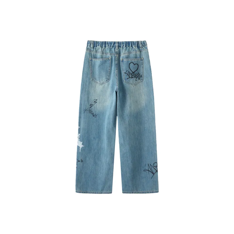Tokidoki Jeans Unisex Denim Blue-1