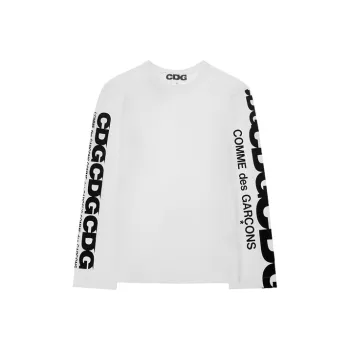 CDG T Shirts Unisex White