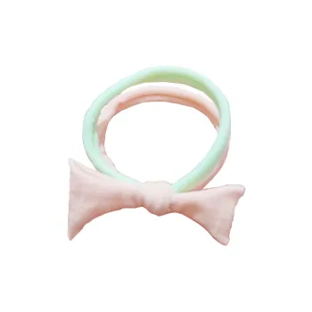 QIANFANGDAHUANGYE Cotton Linen Blend Hair Tie Women's