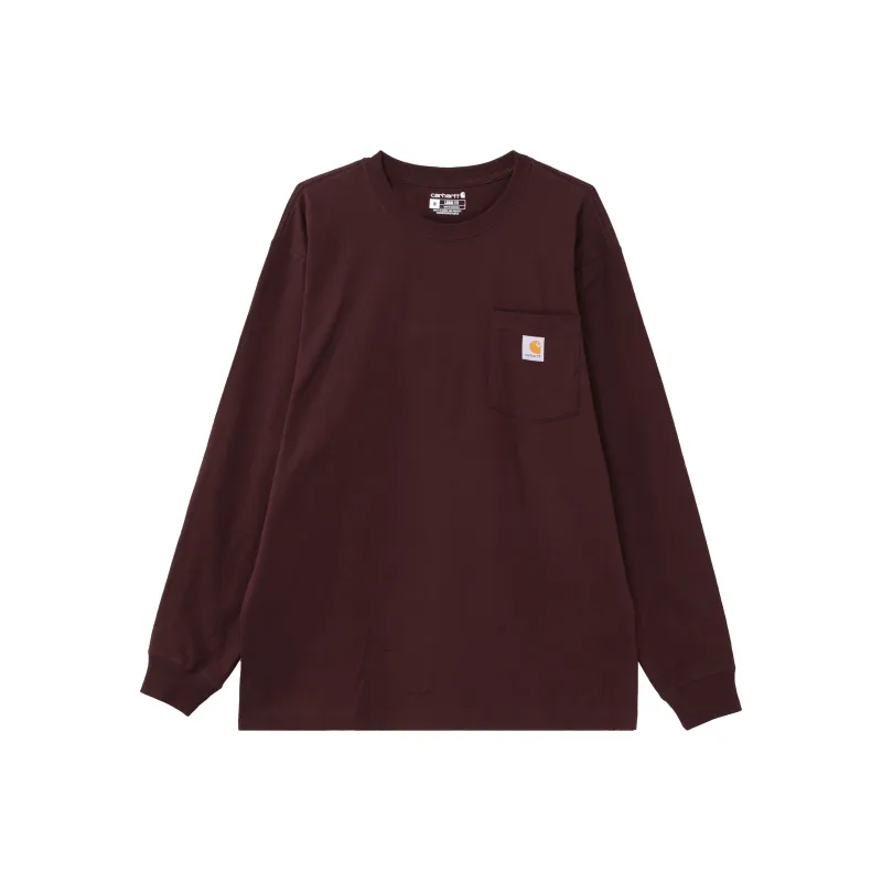 Carhartt T Shirts Unisex Burgundy-1