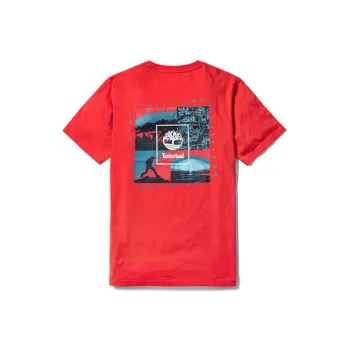 Timberland T Shirts Men Spicy Pepper Red