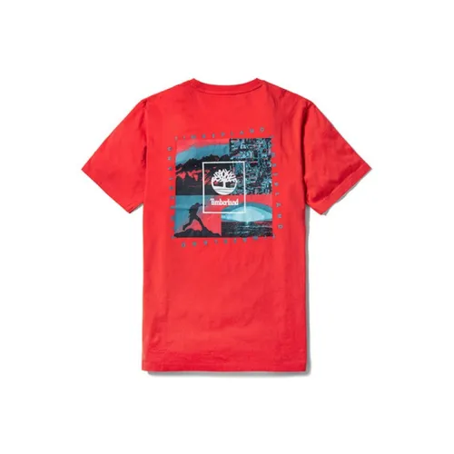 Timberland T Shirts Men Spicy Pepper Red