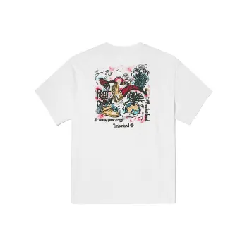 Timberland Set in Sleeve T Shirt Unisex White