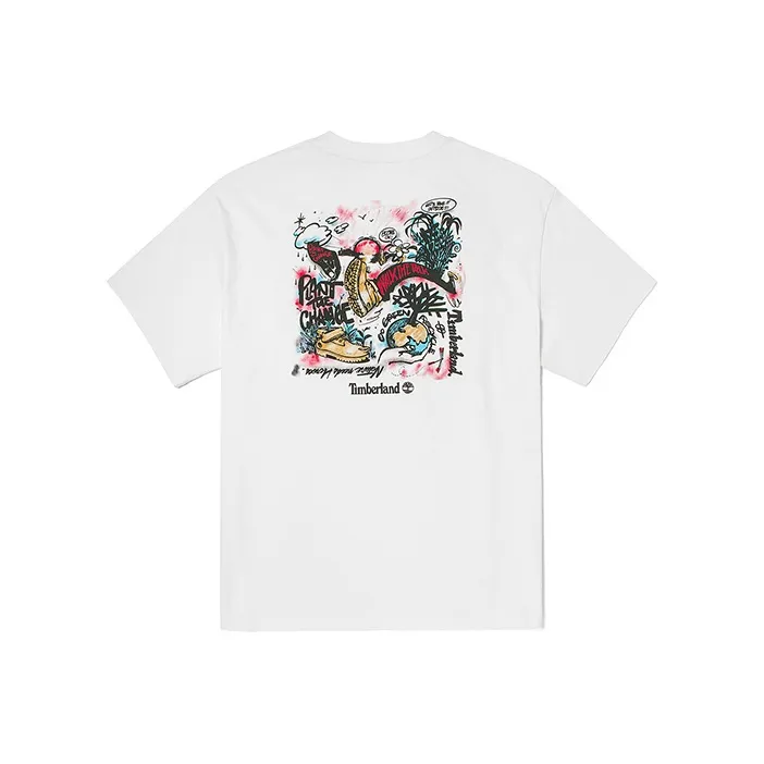 Timberland Set in Sleeve T Shirt Unisex White-0