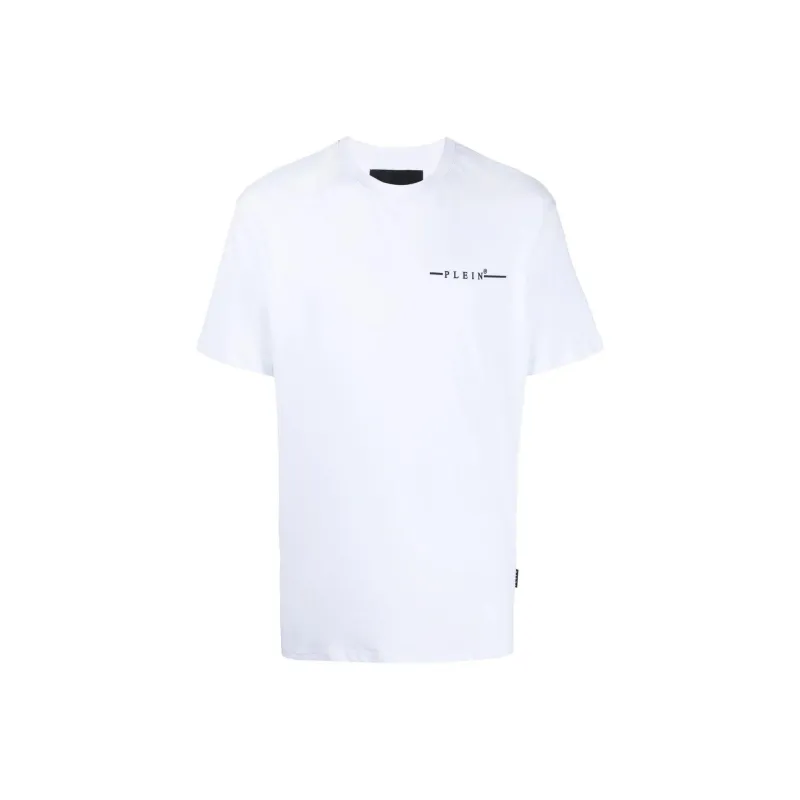 PHILIPP PLEIN Flocked Logo print T shirt-0