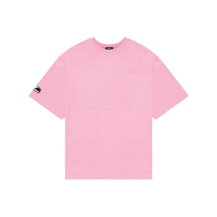 WE11DONE T Shirts Unisex Pink-0
