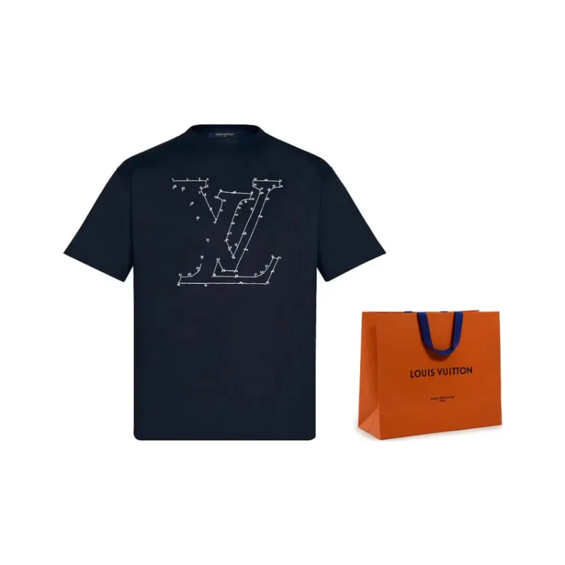 LOUIS VUITTON T Shirt Men's Blue-5