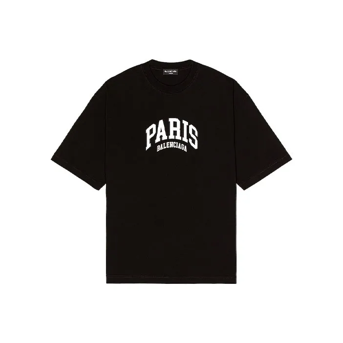 Balenciaga Mens Cities Paris Medium Fit T shirt-0