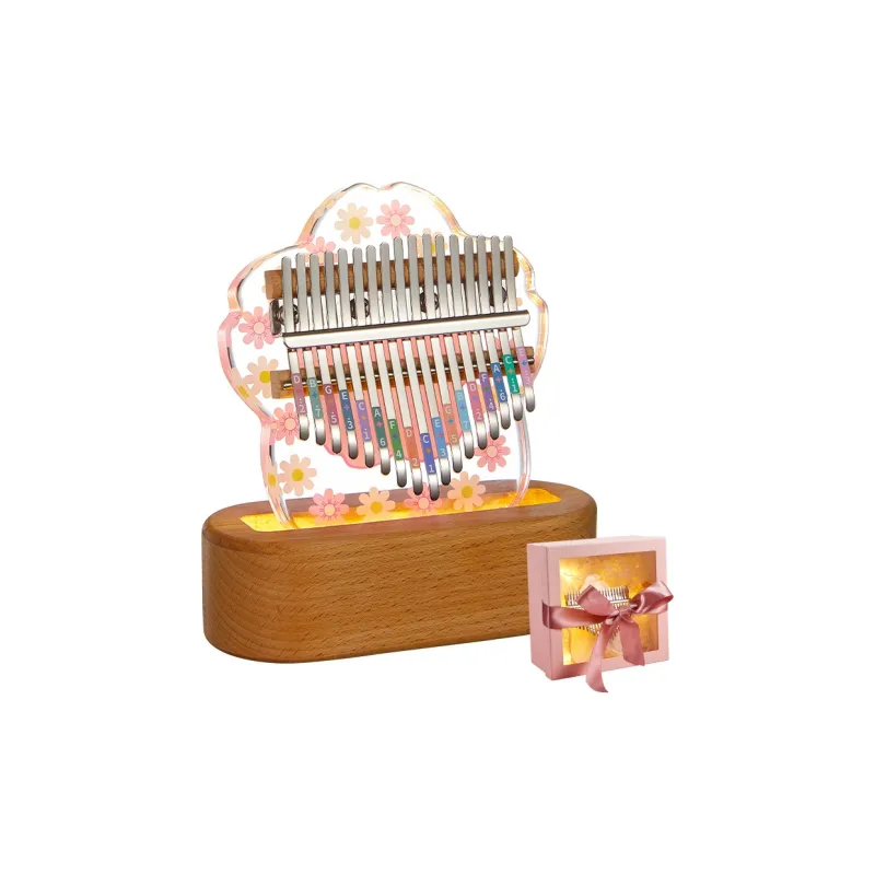 CEGA Acrylic Kalimba Fully Transparent Appearance 17/21 Keys Thumb Piano-21