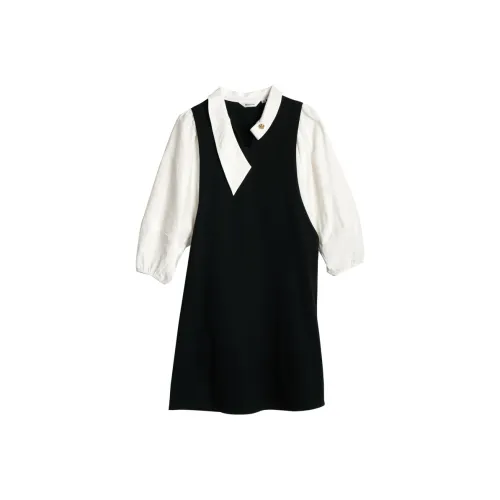 Olrain Long Sleeved Dresses Women's Black