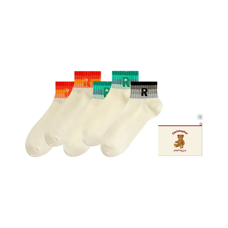 Caramella Ankle Socks Women's Shopping Bag Combo Set-14
