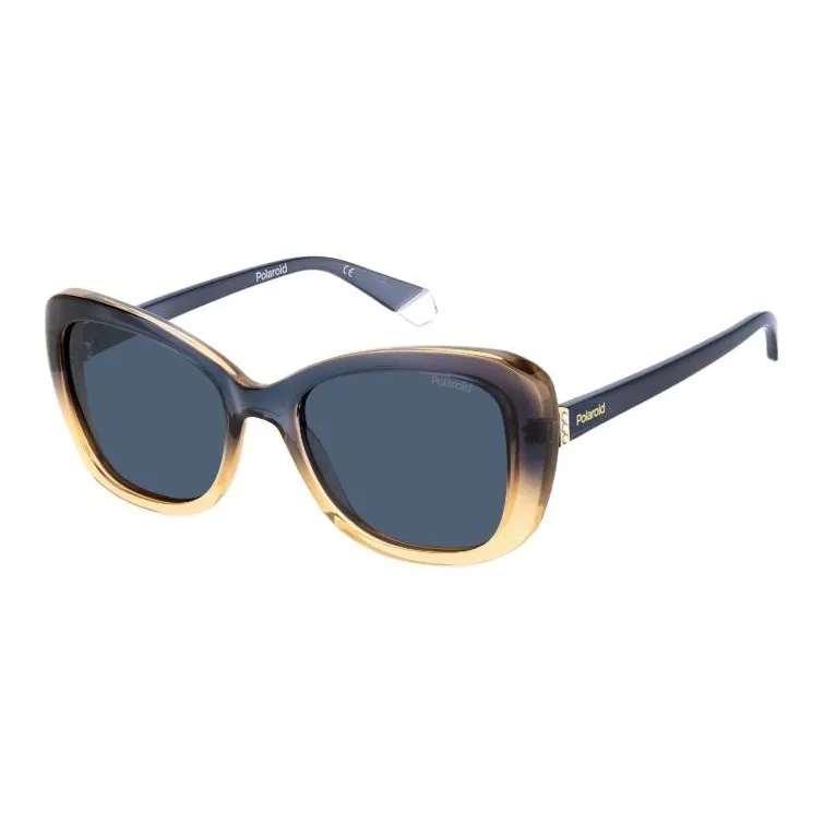 Polaroid Plastic Irregular Shape Sunglasses Women's Black-0