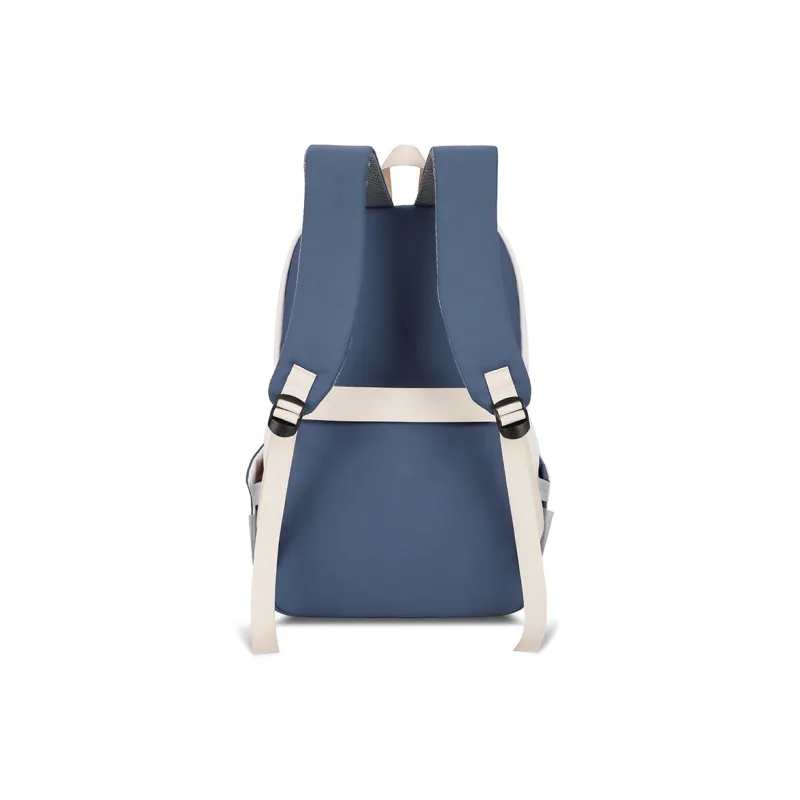 LUVISTRUE Nylon Backpack Unisex Gray/Black/Burgundy/Khaki/Blue-25