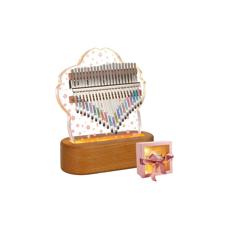 CEGA Acrylic Kalimba Fully Transparent Appearance 17/21 Keys Thumb Piano-41