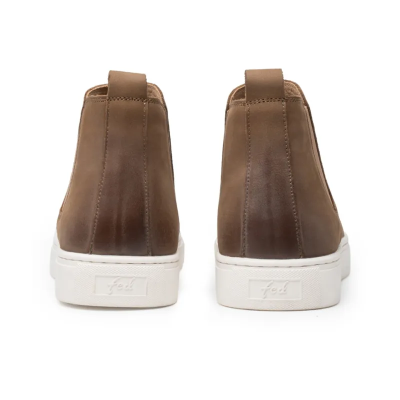 FED Chelsea Boots Men Black/Black White/Khaki-14