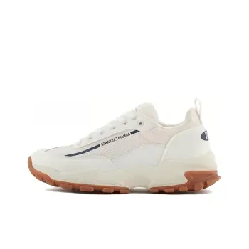 ARMANI EXCHANGEAE Abrasion Resistant Low Top Casual Shoes Men's Ecru