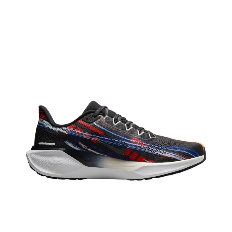 Nike Pegasus 41 Anti Slip Wear Resistant Low Top Casual Running Shoes Men's Black Red-1