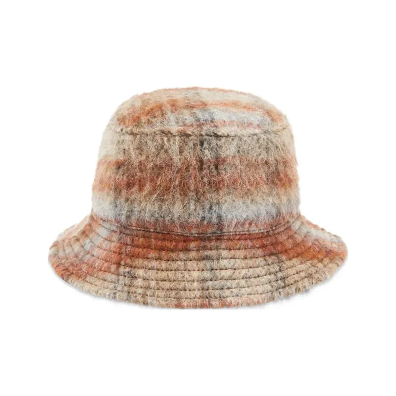 OUR LEGACY Logo-plaque Tartan-print Bucket Hat-2