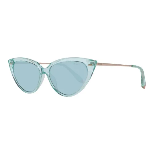 EMILIO PUCCI Metal Acetate Cat Eye Sunglasses Women's Blue