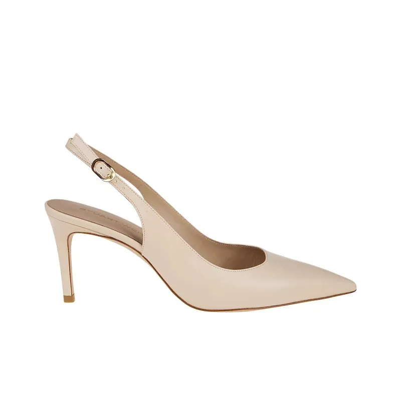 Stuart Weitzman/SW Power Slim Heel High Heels 7.5cm Women's Beige-1