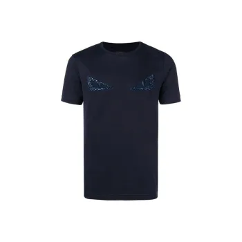 FENDI T-Shirts Men Dark Blue