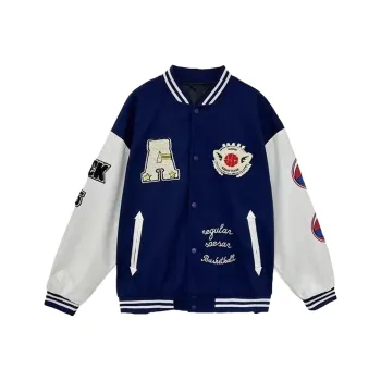 UNthemed Baseball Jacket Unisex Navy Blue