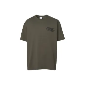 Burberry T-Shirts Men Army Green