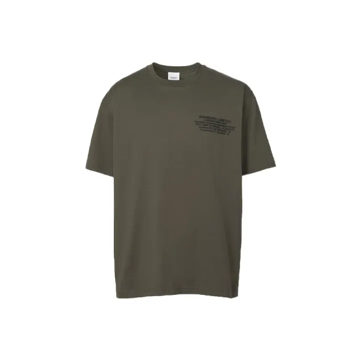 Burberry T-Shirts Men Army Green-0